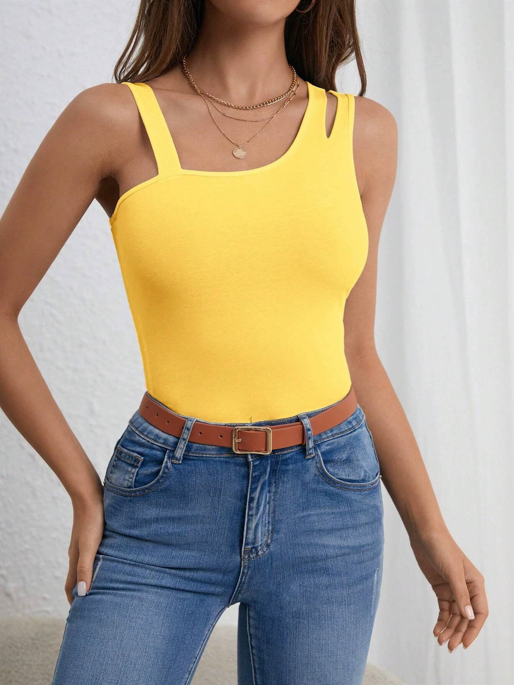 ZARA Fall Winter Minimalist Camisole Tank Top
